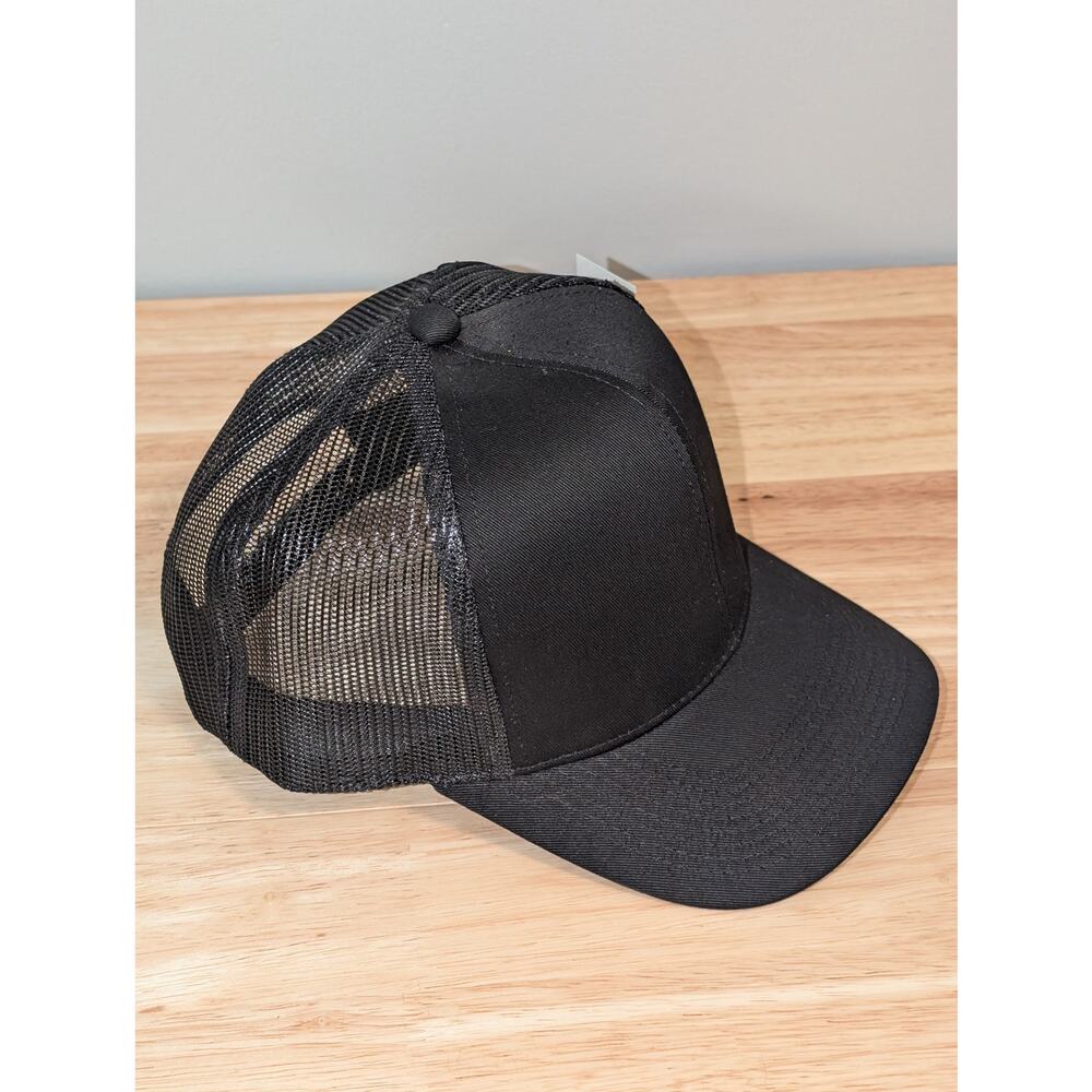 4 PK Signatures Black Vented Adjustable Baseball Hat Cap--One Size Fits Most